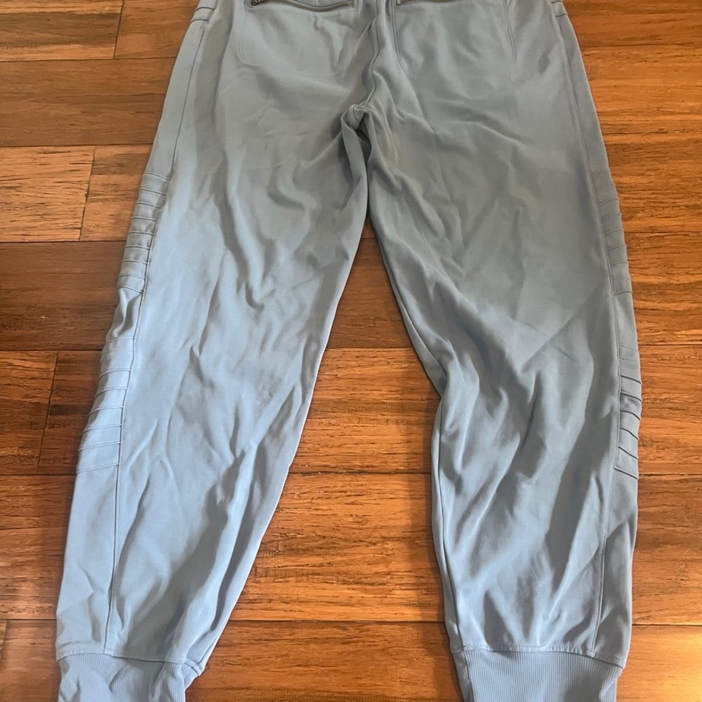 Athleta Blue Ankle Cropped Pants with Tapered Leg